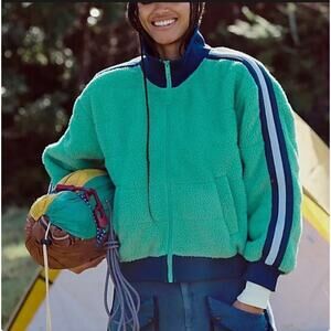 Free People Fleecy Sherpa Scrunchy Pippa Jacket, $228 M NWT